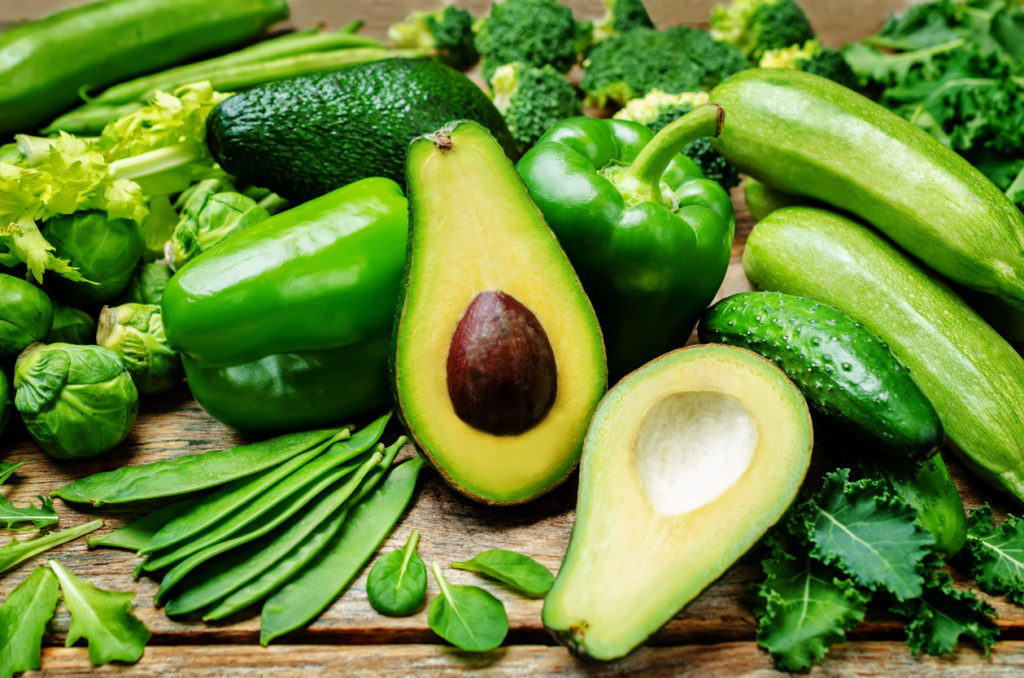 an assortment of green vegetables